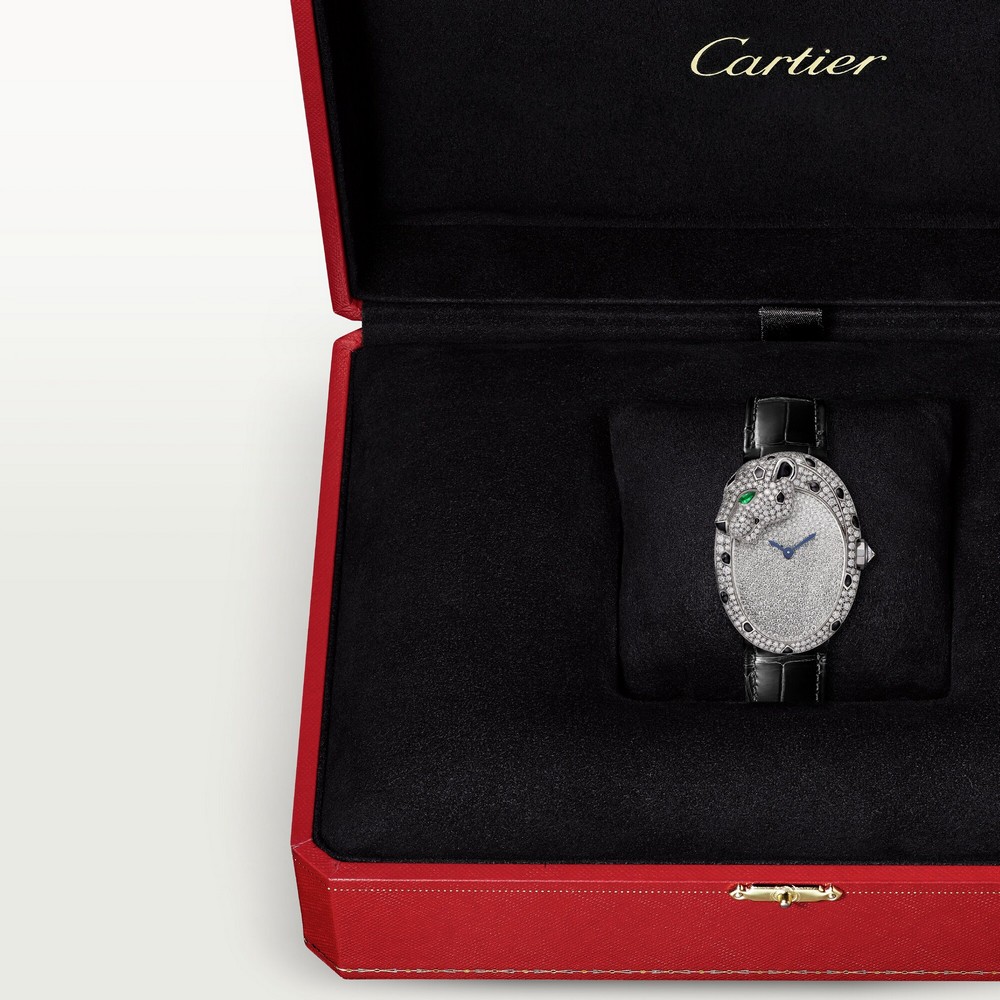 Đồng Hồ Cartier Panthère Jewelry Watches Nữ Xám Đen